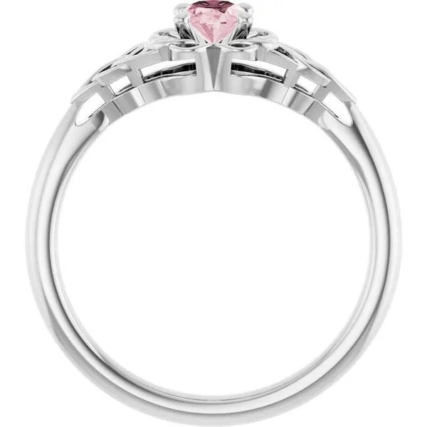 Celtic-Inspired Solitaire Ring Image 2 Cherry Street Jewelers Tulsa, OK