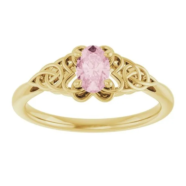 Celtic-Inspired Solitaire Ring Image 3 Holly's Jewelry Mountain Home, AR