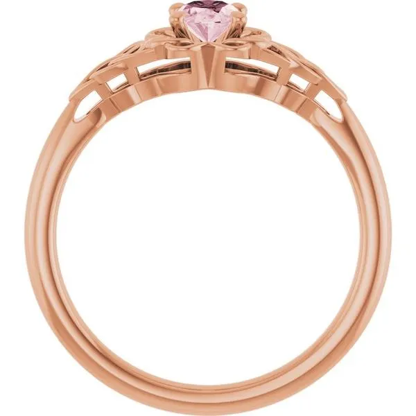 Celtic-Inspired Solitaire Ring Image 2 D&M Jewelers Green Bay, WI