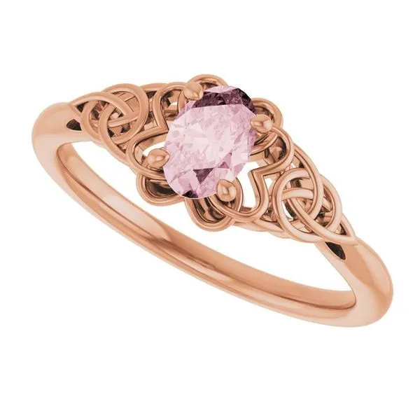 Celtic-Inspired Solitaire Ring Image 5 Comstock Jewelers Edmonds, WA