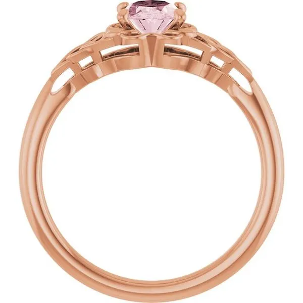 Celtic-Inspired Solitaire Ring Image 2 D&M Jewelers Green Bay, WI