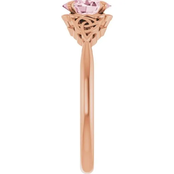 Celtic-Inspired Solitaire Ring Image 4 James Wolf Jewelers Mason, OH