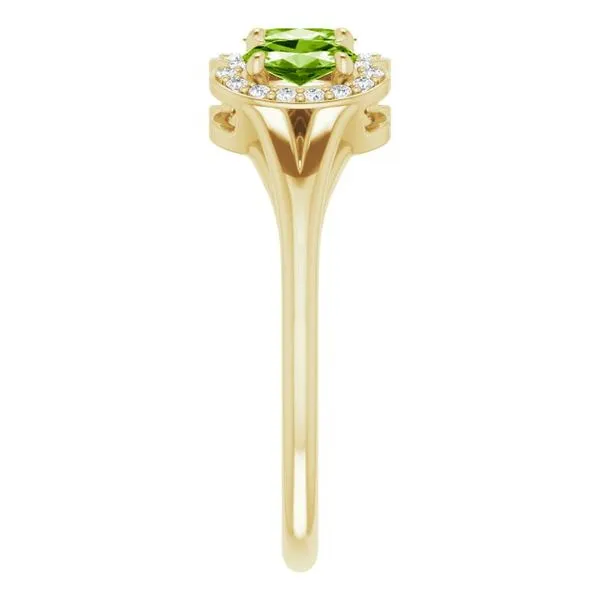 Halo-Style Three-Stone Ring Image 4 Holly's Jewelry Mountain Home, AR