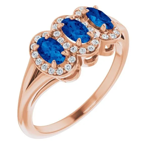 Halo-Style Three-Stone Ring Holly's Jewelry Mountain Home, AR