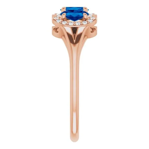 Halo-Style Three-Stone Ring Image 4 Holly's Jewelry Mountain Home, AR