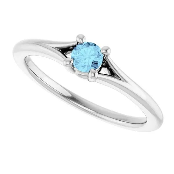 Youth Solitaire Ring Image 5 Jewelry Design Studio Jensen Beach, FL
