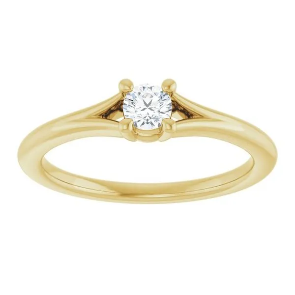Youth Solitaire Ring Image 3 Jewelry Design Studio Jensen Beach, FL