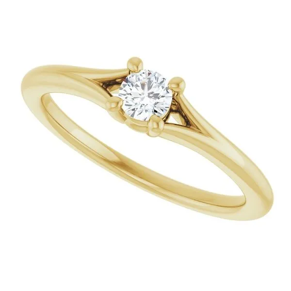 Youth Solitaire Ring Image 5 Jewelry Design Studio Jensen Beach, FL