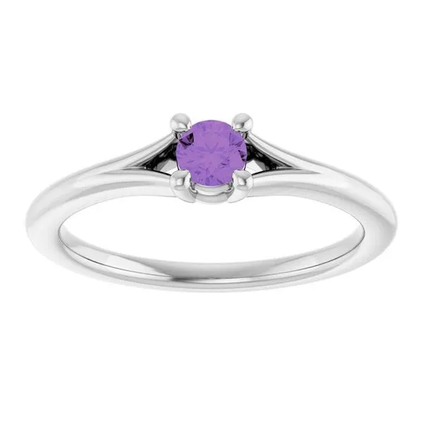 Youth Solitaire Ring Image 3 James Wolf Jewelers Mason, OH
