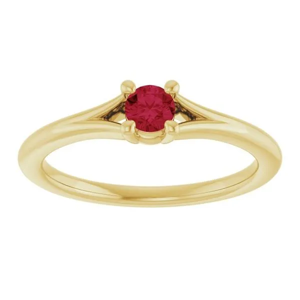 Youth Solitaire Ring Image 3 Comstock Jewelers Edmonds, WA