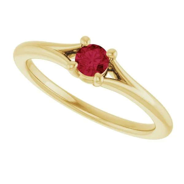 Youth Solitaire Ring Image 5 Long Jewelers Chesapeake, VA