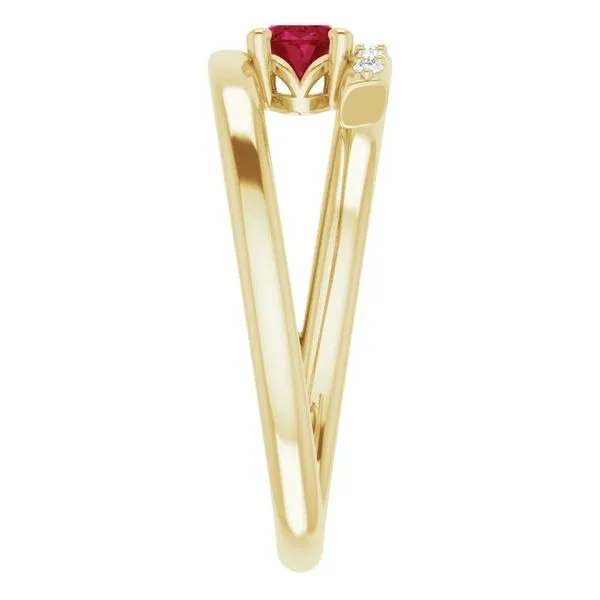 Accented Bypass Ring Image 4 Cherry Street Jewelers Tulsa, OK