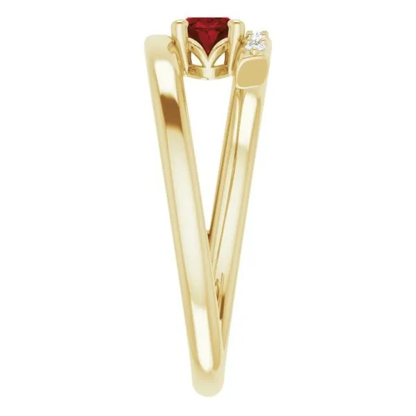 Accented Bypass Ring Image 4 James Wolf Jewelers Mason, OH