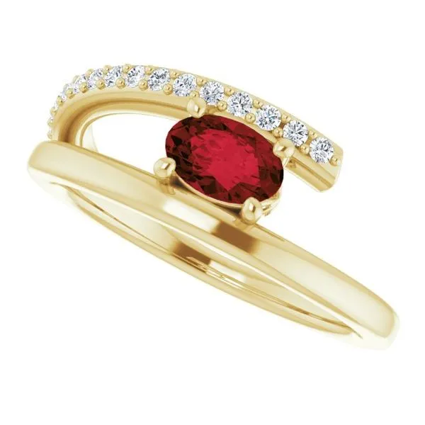 Accented Bypass Ring Image 5 Cherry Street Jewelers Tulsa, OK