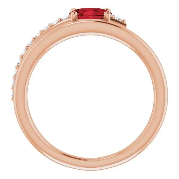 Accented Bypass Ring Image 2 Comstock Jewelers Edmonds, WA