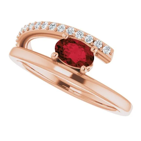 Accented Bypass Ring Image 5 D&M Jewelers Green Bay, WI