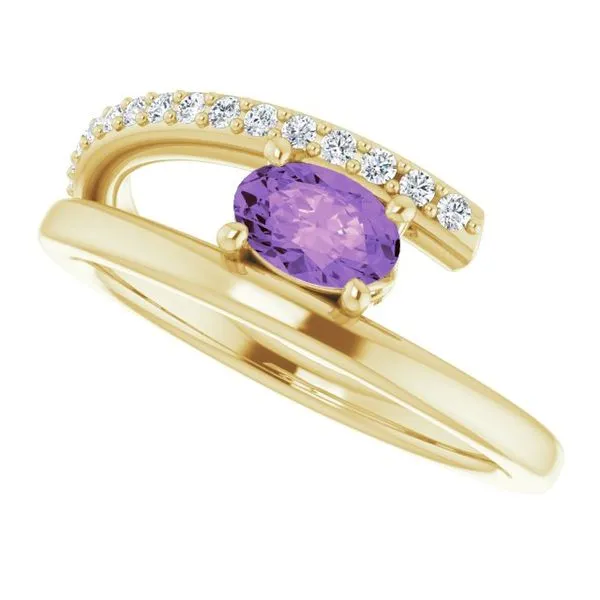 Accented Bypass Ring Image 5 James Wolf Jewelers Mason, OH