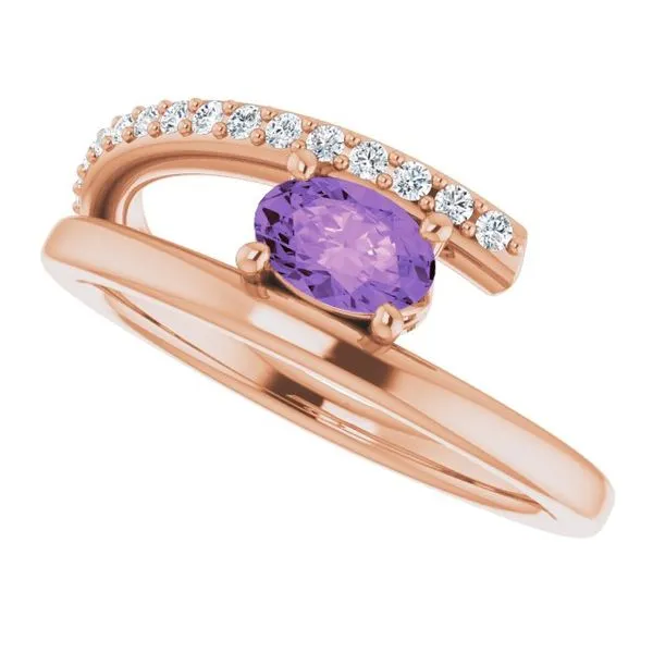 Accented Bypass Ring Image 5 Long Jewelers Chesapeake, VA