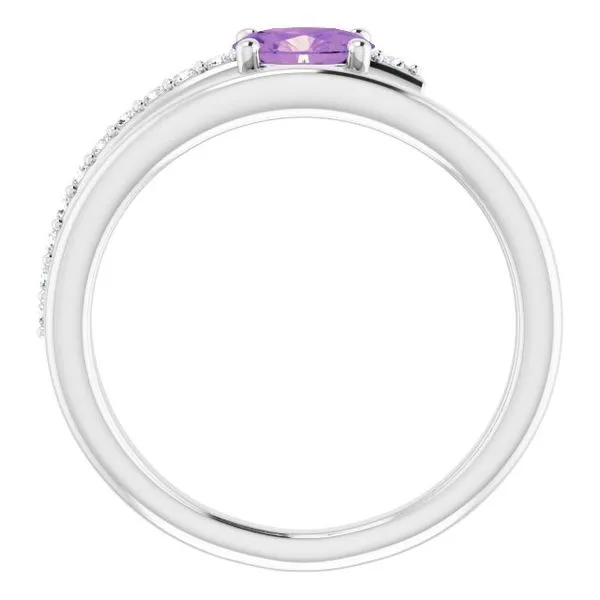 Accented Bypass Ring Image 2 D&M Jewelers Green Bay, WI