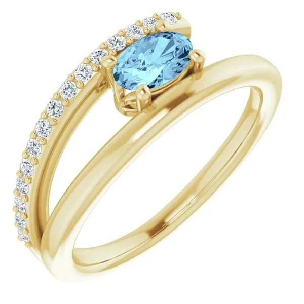 Accented Bypass Ring Comstock Jewelers Edmonds, WA