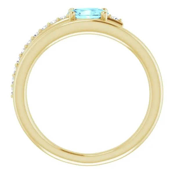 Accented Bypass Ring Image 2 Cherry Street Jewelers Tulsa, OK