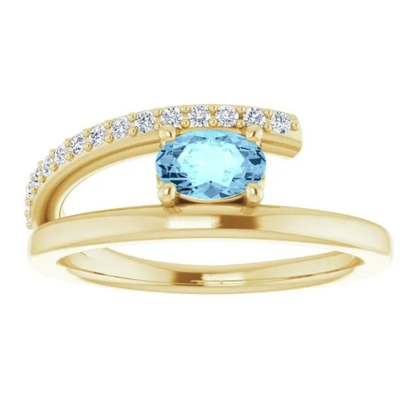 Accented Bypass Ring Image 3 Cherry Street Jewelers Tulsa, OK