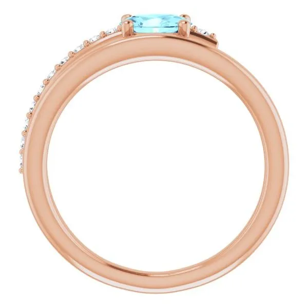 Accented Bypass Ring Image 2 James Wolf Jewelers Mason, OH