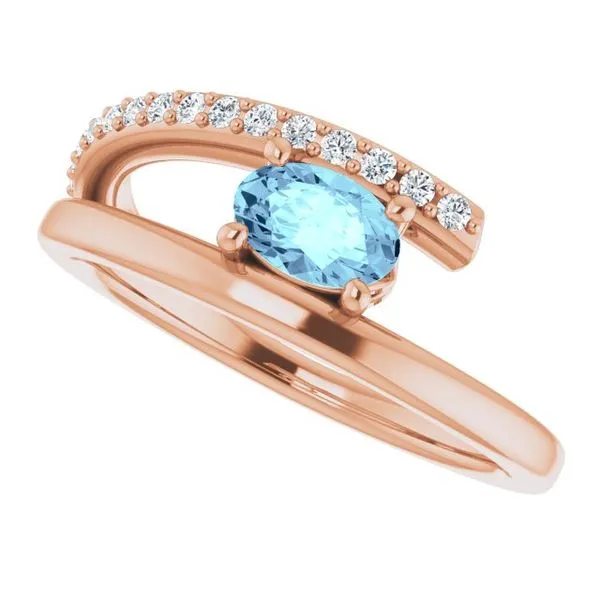 Accented Bypass Ring Image 5 D&M Jewelers Green Bay, WI