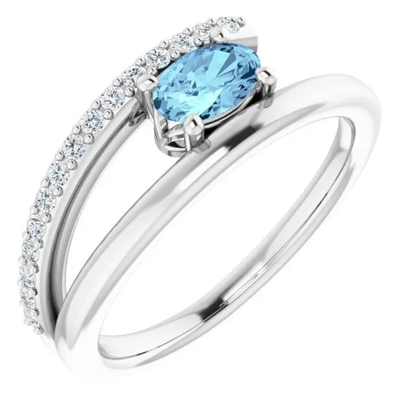 Accented Bypass Ring Comstock Jewelers Edmonds, WA