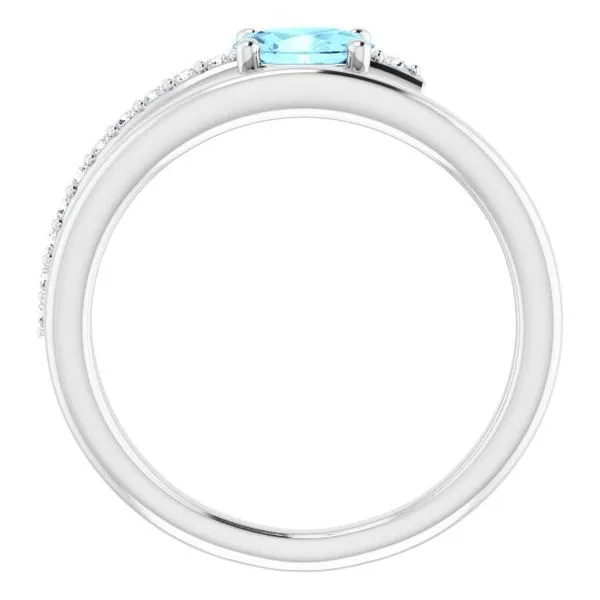 Accented Bypass Ring Image 2 Comstock Jewelers Edmonds, WA