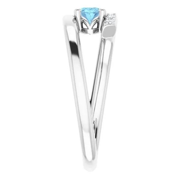 Accented Bypass Ring Image 4 D&M Jewelers Green Bay, WI