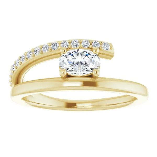 Accented Bypass Ring Image 3 Comstock Jewelers Edmonds, WA