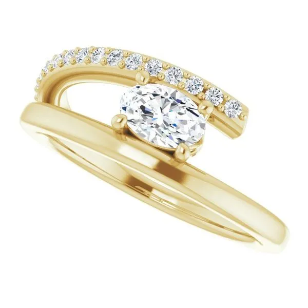 Accented Bypass Ring Image 5 Comstock Jewelers Edmonds, WA