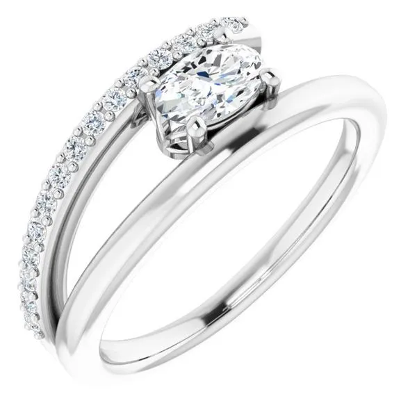 Accented Bypass Ring Comstock Jewelers Edmonds, WA