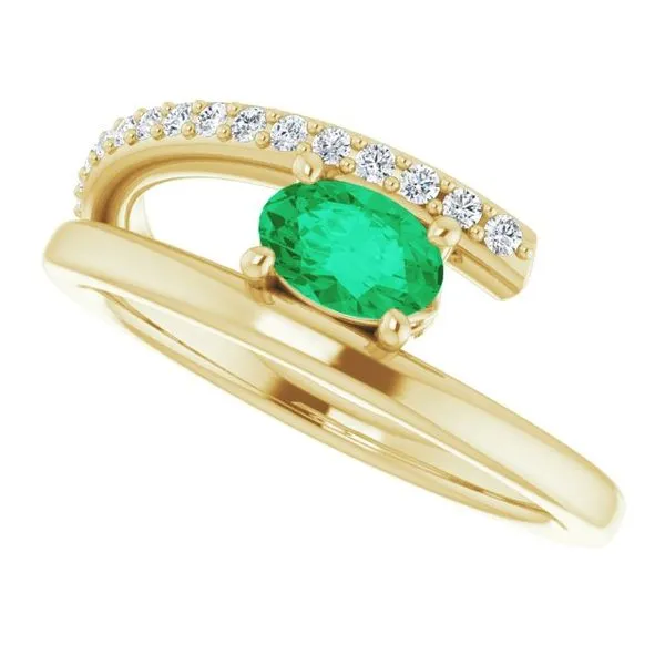 Accented Bypass Ring Image 5 Comstock Jewelers Edmonds, WA