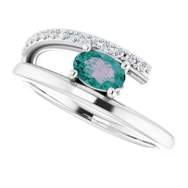 Accented Bypass Ring Image 5 D&M Jewelers Green Bay, WI