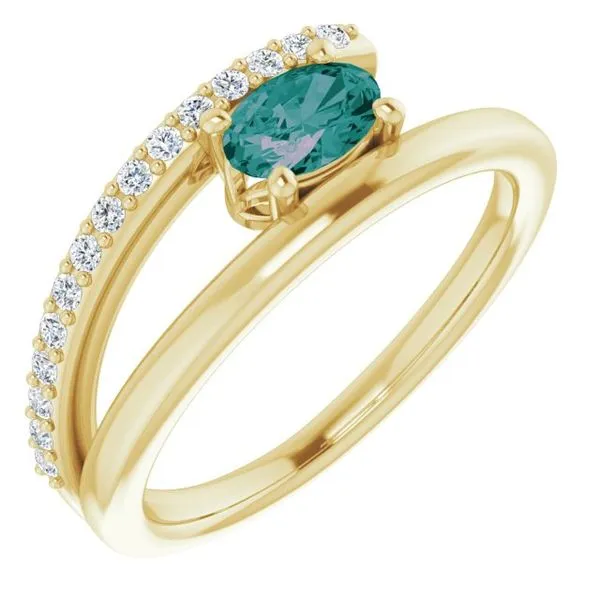 Accented Bypass Ring James Wolf Jewelers Mason, OH