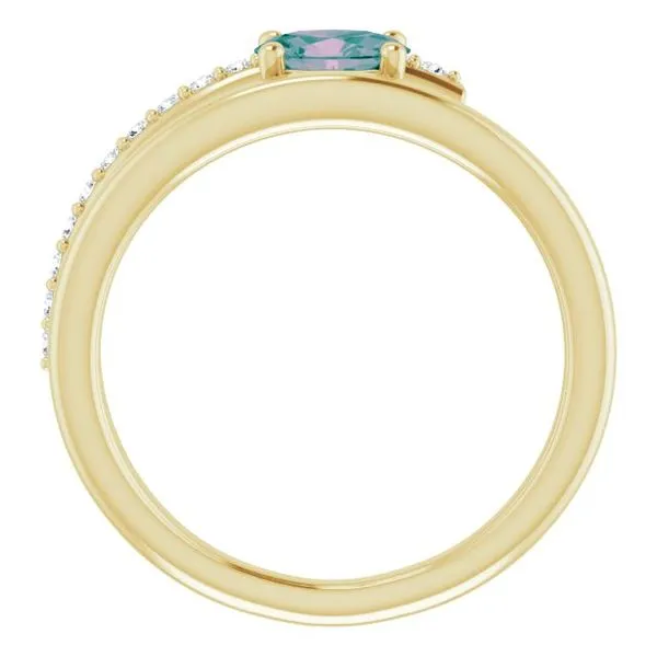 Accented Bypass Ring Image 2 D&M Jewelers Green Bay, WI