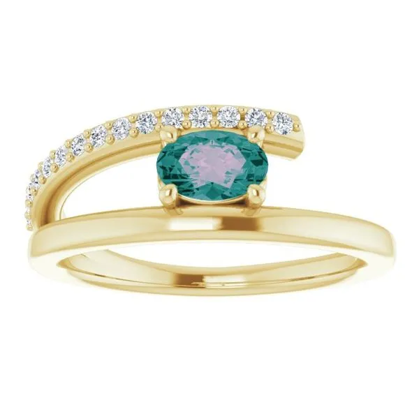 Accented Bypass Ring Image 3 D&M Jewelers Green Bay, WI