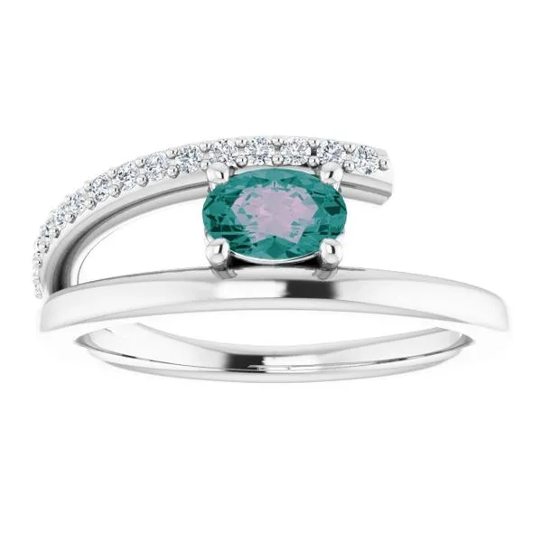 Accented Bypass Ring Image 3 D&M Jewelers Green Bay, WI