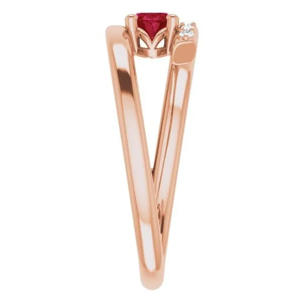 Accented Bypass Ring Image 4 James Wolf Jewelers Mason, OH