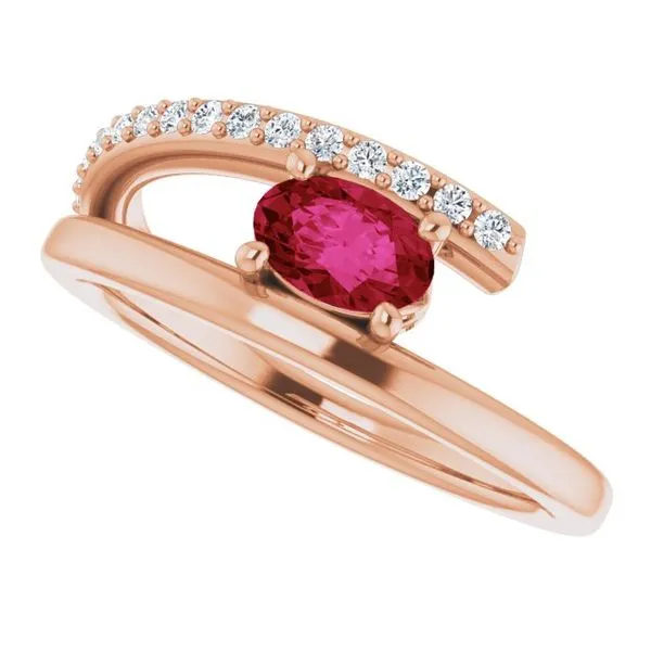 Accented Bypass Ring Image 5 James Wolf Jewelers Mason, OH