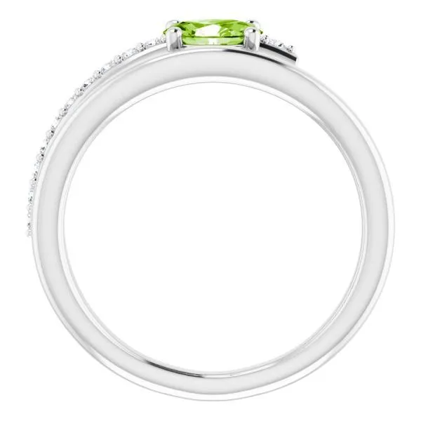 Accented Bypass Ring Image 2 James Wolf Jewelers Mason, OH