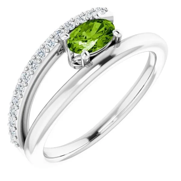 Accented Bypass Ring Long Jewelers Chesapeake, VA