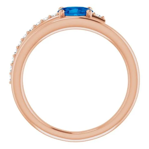 Accented Bypass Ring Image 2 James Wolf Jewelers Mason, OH