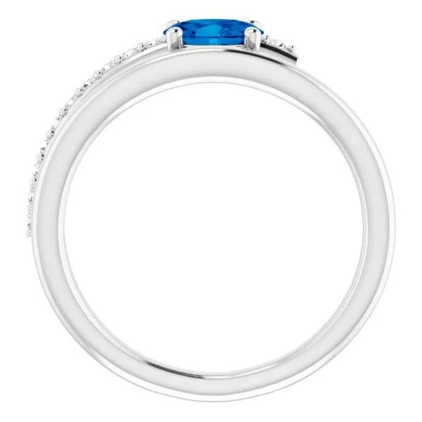 Accented Bypass Ring Image 2 James Wolf Jewelers Mason, OH