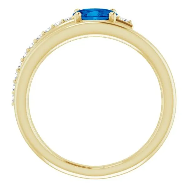 Accented Bypass Ring Image 2 Comstock Jewelers Edmonds, WA