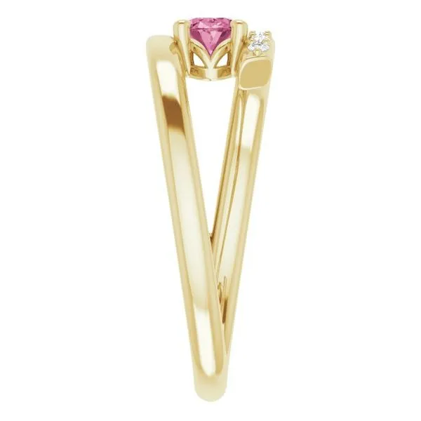 Accented Bypass Ring Image 4 D&M Jewelers Green Bay, WI