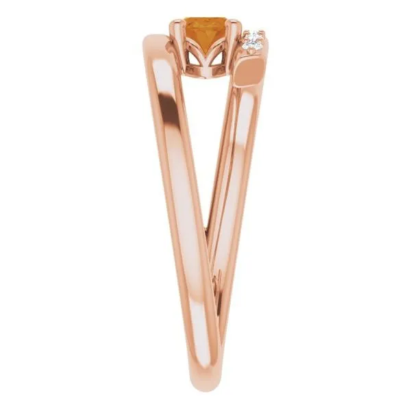 Accented Bypass Ring Image 4 James Wolf Jewelers Mason, OH