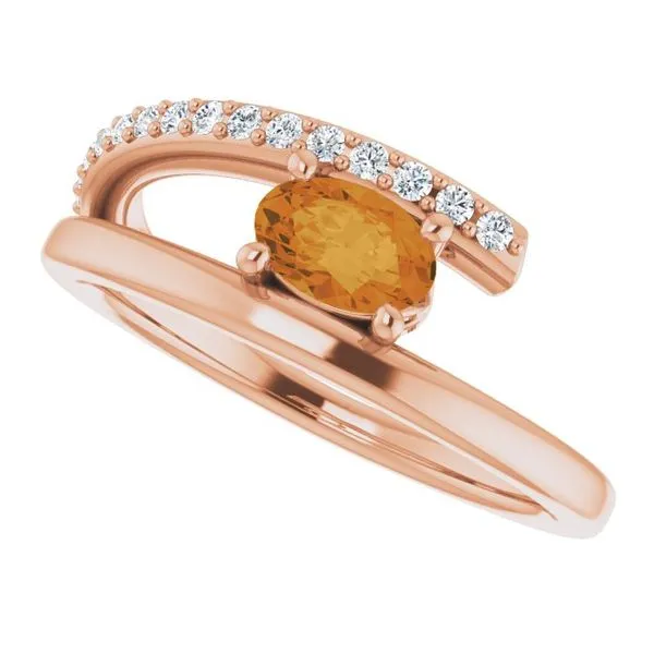 Accented Bypass Ring Image 5 Long Jewelers Chesapeake, VA